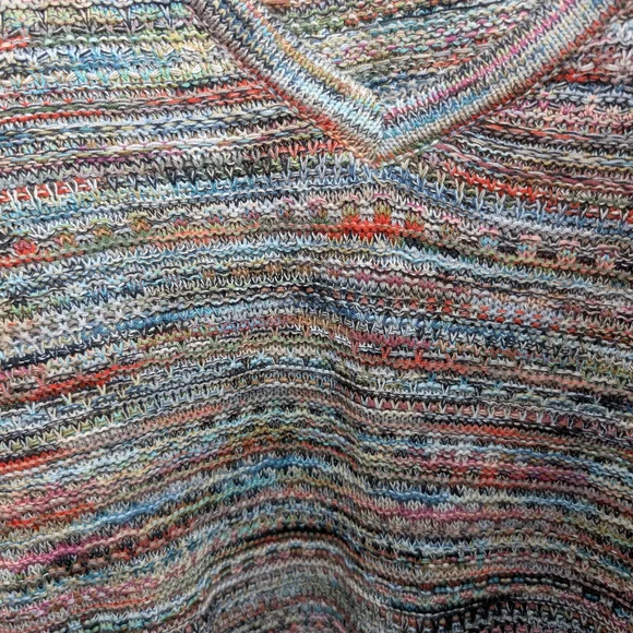 Nic + Zoe Multicolor Knit V-Neck Sweater - Picture 3 of 5